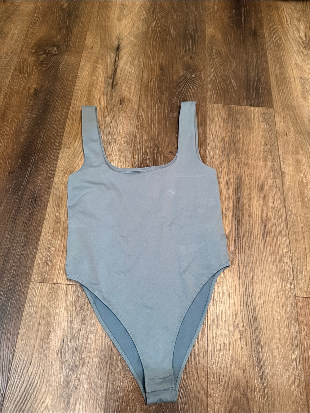 Target Steel Blue Scoop Bodysuit